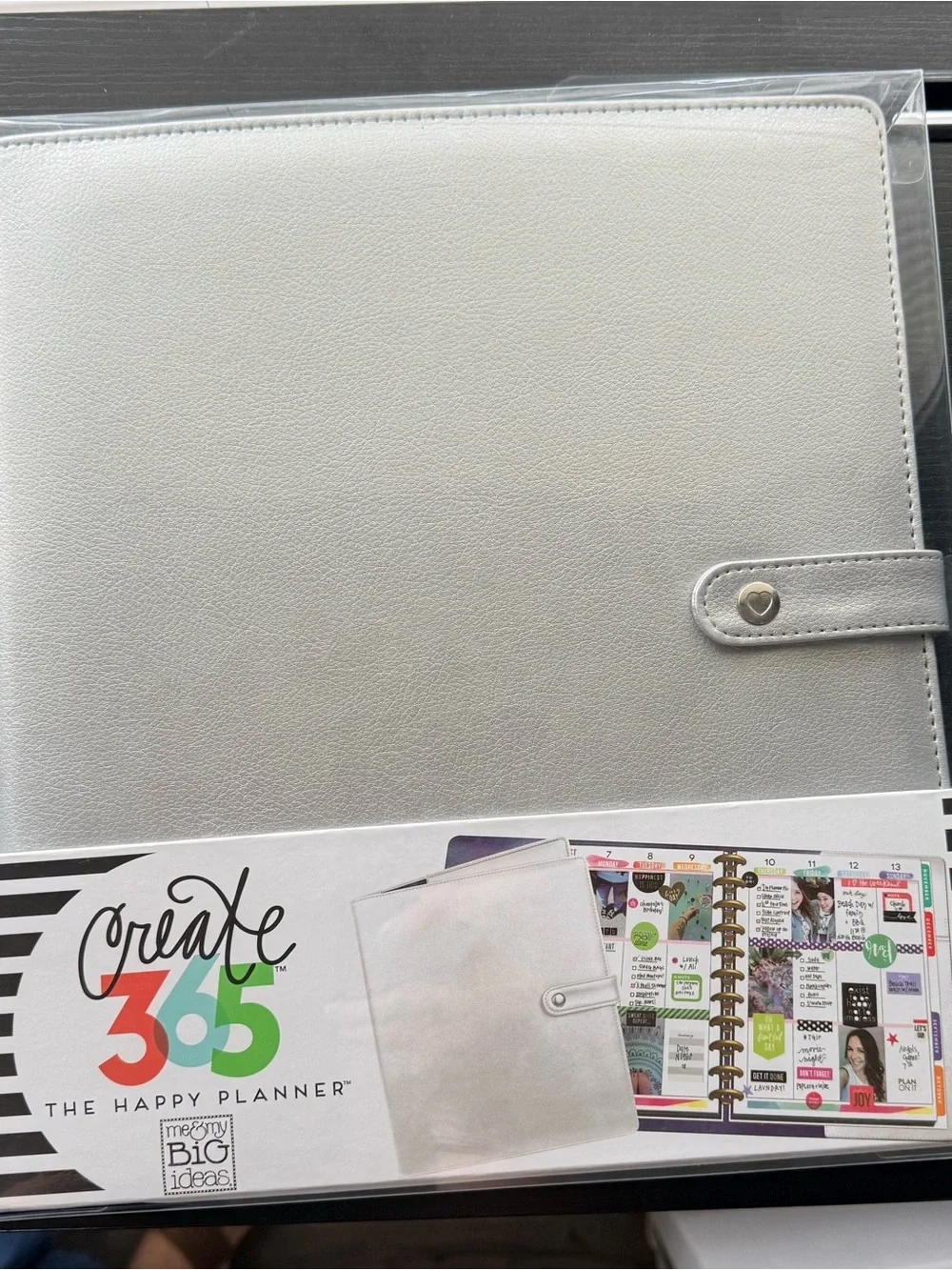 The Happy Planner Me & My Big Ideas Silver Deluxe Planner Cover